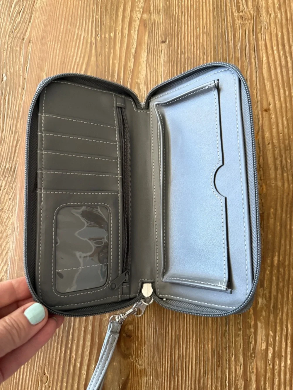 Disney Gray & Black Mickey Wristlet Clutch